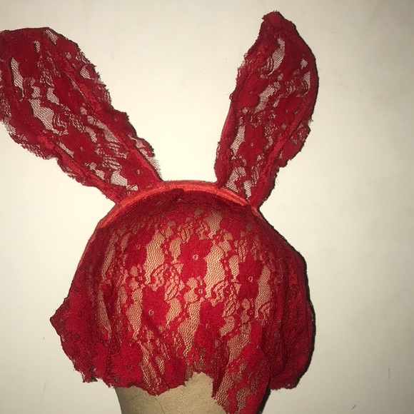 ??SEXY LACE BUNNY EARS HEADBAND VEIL *NWT*?? main image 6